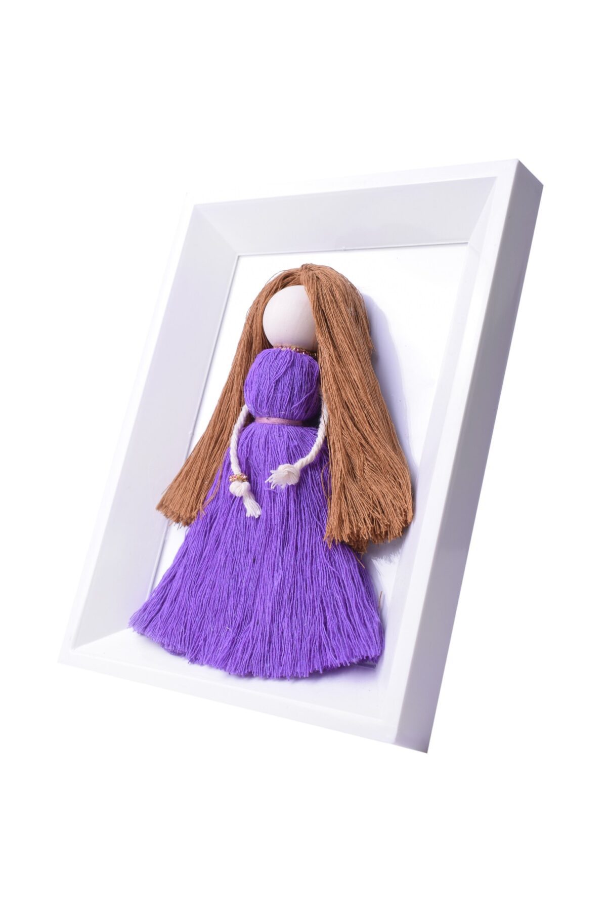 Lavender Dream Macramé Portrait – Wall Art