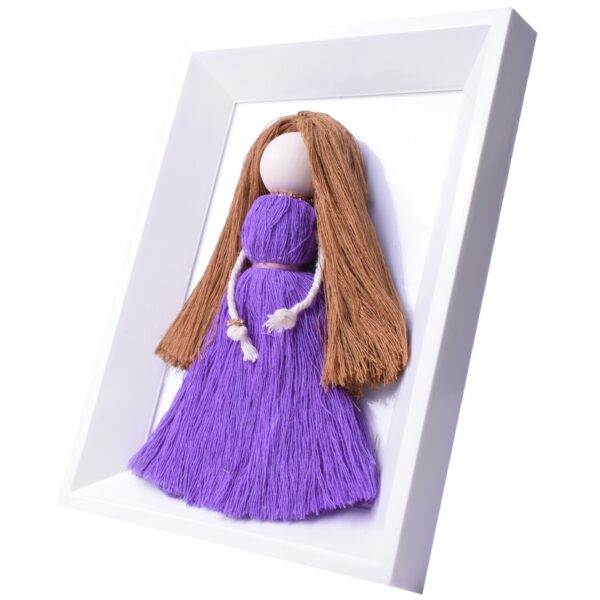 Lavender Dream Macramé Portrait – Wall Art