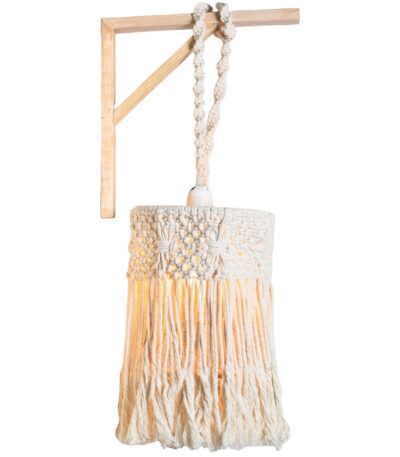 Classic Rustic Twine-Wrapped Hanging Light