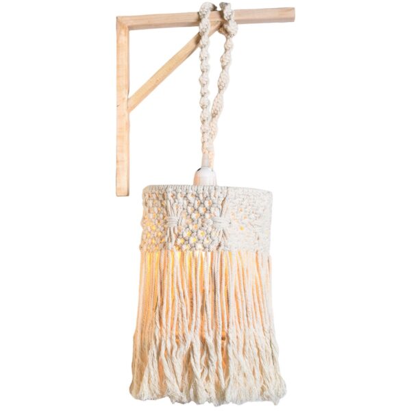 Classic Rustic Twine-Wrapped Hanging Light