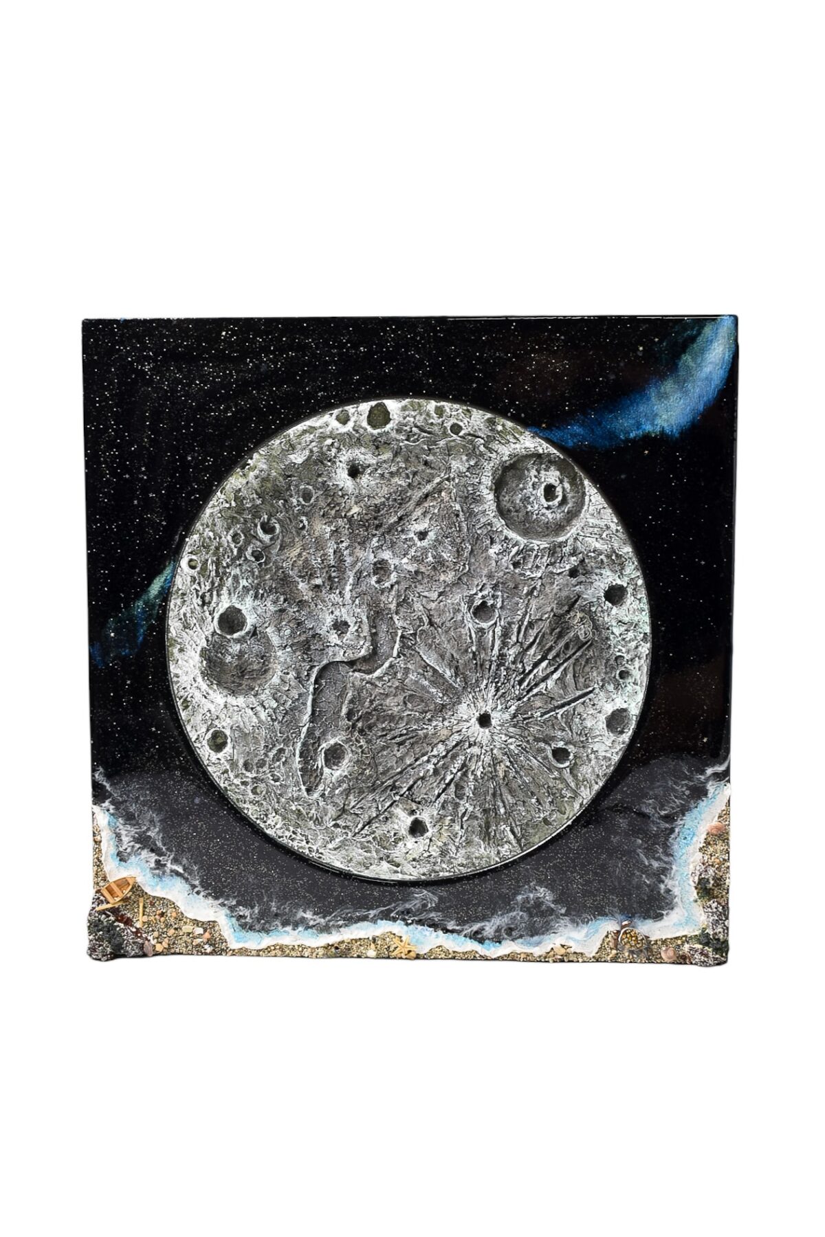 Celestial Crater Moon Art