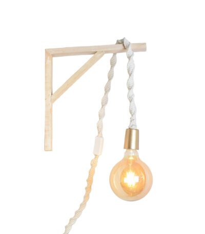 Classic Rustic Twine-Wrapped Hanging Light