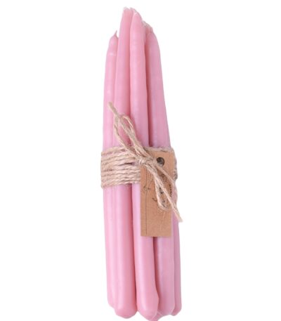 Pink decorative candles