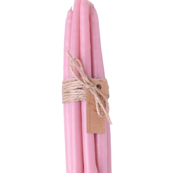 Pink decorative candles