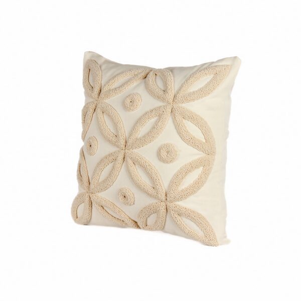 Elegance Bloom Handwoven Punch Needle Cushion