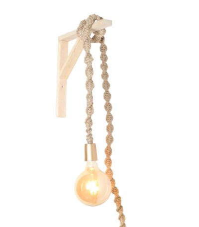 Classic Rustic Twine-Wrapped Hanging Light