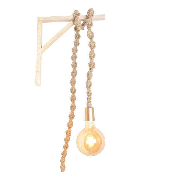 Classic Rustic Twine-Wrapped Hanging Light