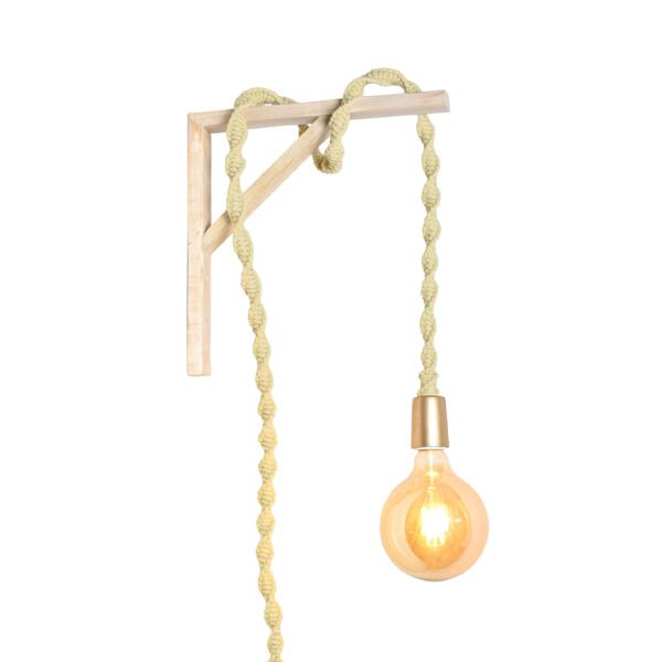 Classic Rustic Twine-Wrapped Hanging Light