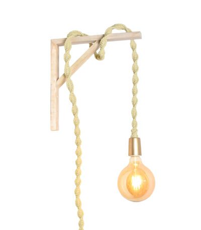 Classic Rustic Twine-Wrapped Hanging Light