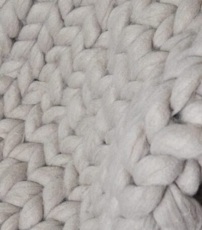 Granite Hues Chunky Wool Kint Sofa Shawl