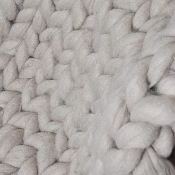 Granite Hues Chunky Wool Kint Sofa Shawl