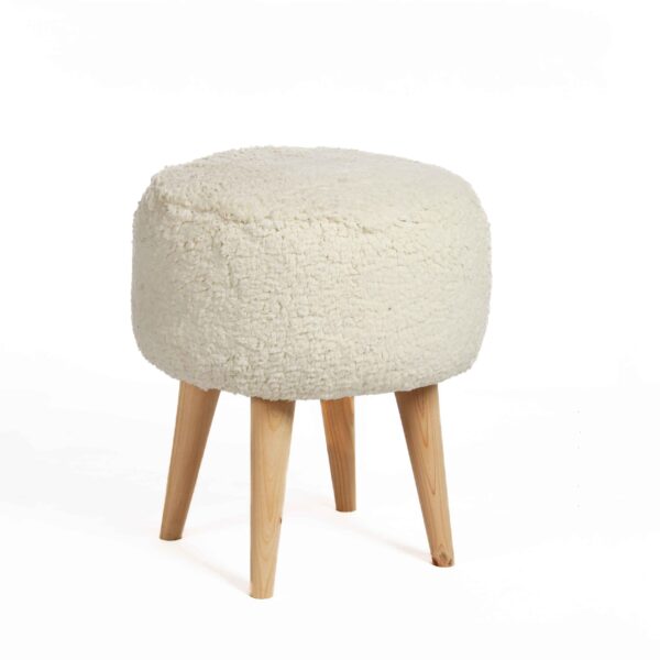 White pouf