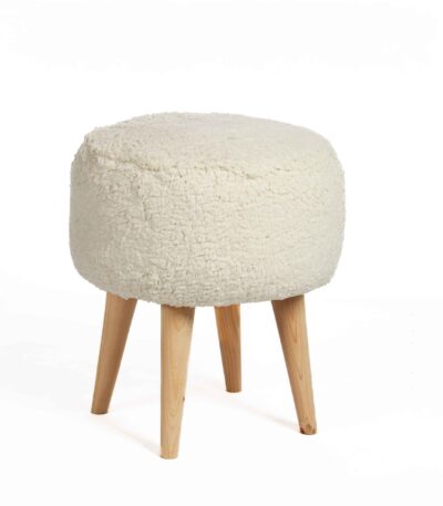 White pouf