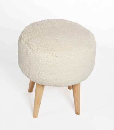 White pouf