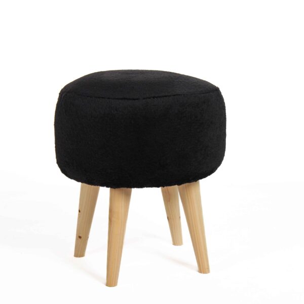 black pouf