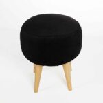 black pouf