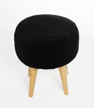 black pouf