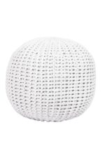 Sleek Noir Cozy Accent Pouf - Chill mode