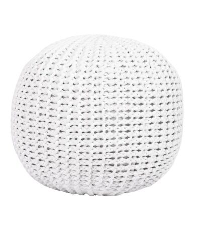 Sleek Noir Cozy Accent Pouf - Chill mode