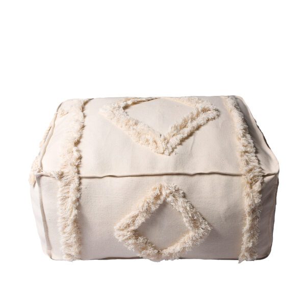 White pouf