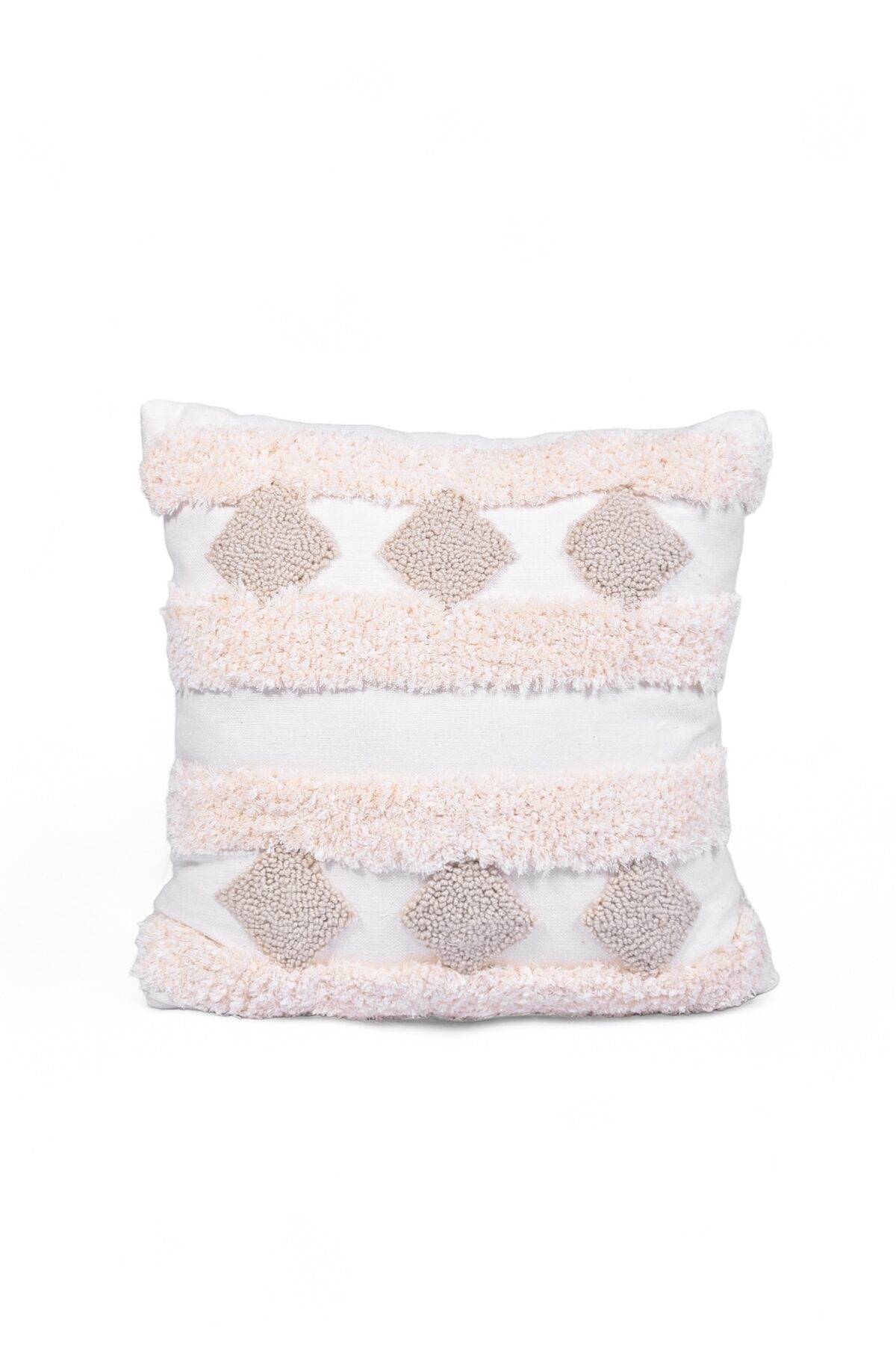 Elegant Harmony Punch Needle Cushion Cover