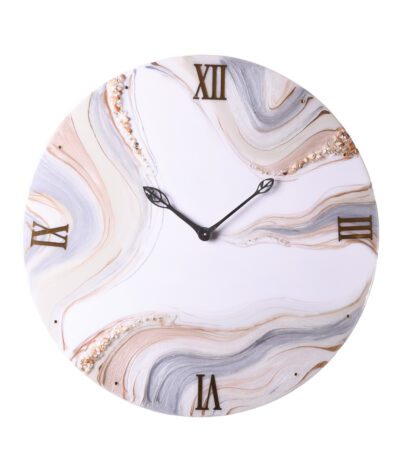 Glimmering Geode Mosaic Clock