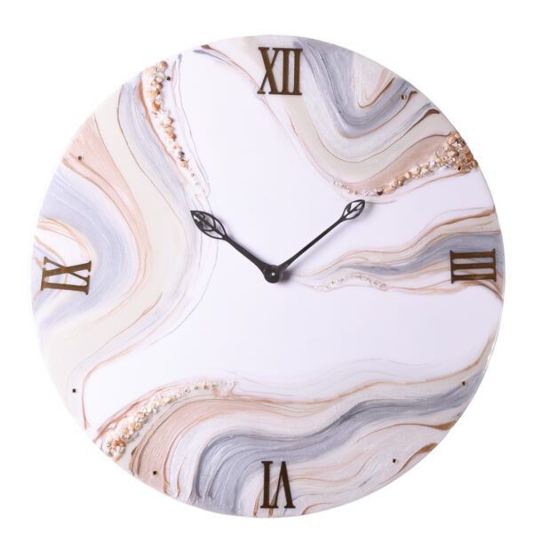 Glimmering Geode Mosaic Clock