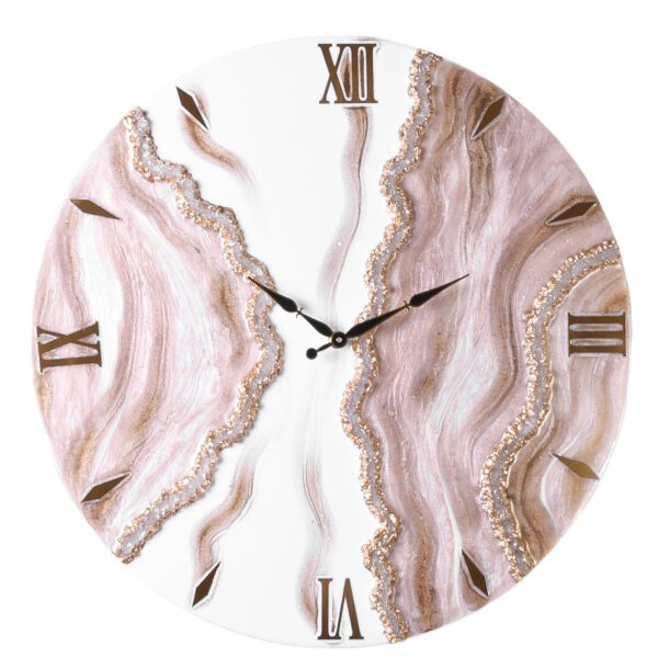 Glimmering Geode Mosaic Clock