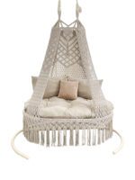 Deluxe Macrame Hanging Chair-Handwoven Swing